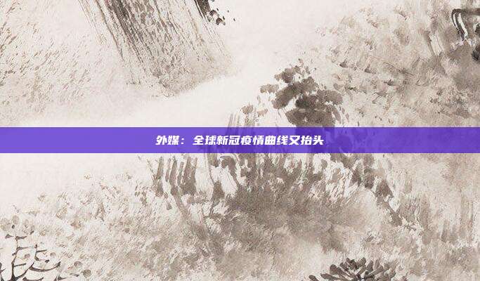 外媒：全球新冠疫情曲线又抬头