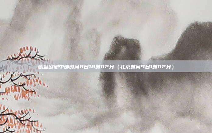 截至欧洲中部时间8日18时02分（北京时间9日1时02分）