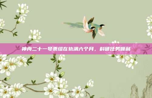 神舟二十一号乘组在轨满六个月，科研任务顺利
