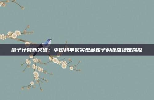量子计算新突破：中国科学家实现多粒子纠缠态稳定操控