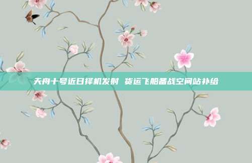 天舟十号近日择机发射 货运飞船备战空间站补给
