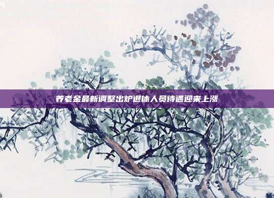 养老金最新调整出炉退休人员待遇迎来上涨