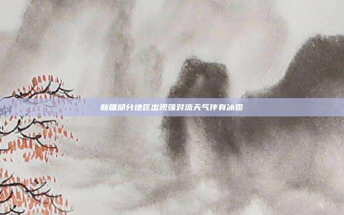 新疆部分地区出现强对流天气伴有冰雹