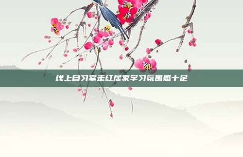 线上自习室走红居家学习氛围感十足