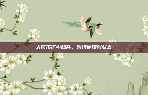 人民币汇率稳升,跨境使用创新高