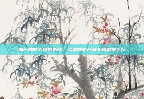 国产端侧大模型迭代，多款智能产品实现离线运行