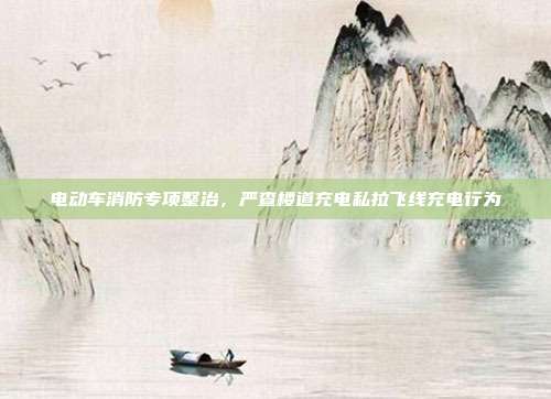 电动车消防专项整治，严查楼道充电私拉飞线充电行为