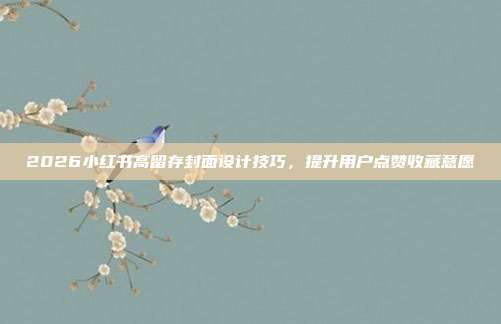 2026小红书高留存封面设计技巧,提升用户点赞收藏意愿