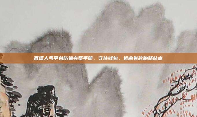 直播人气平台防骗完整手册，守住钱包，远离卷款跑路站点