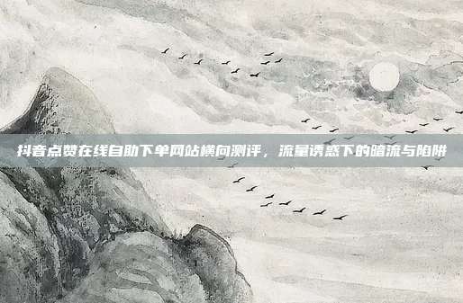 抖音点赞在线自助下单网站横向测评，流量诱惑下的暗流与陷阱