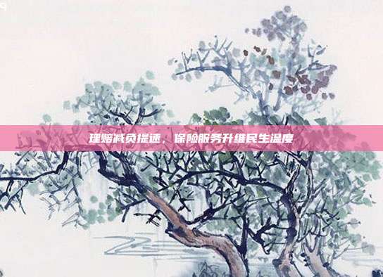 理赔减负提速,保险服务升维民生温度