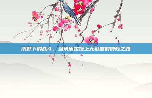 阴影下的战斗,当埃博拉撞上无疫苗的荆棘之路