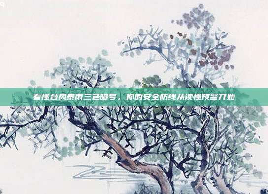 看懂台风暴雨三色暗号，你的安全防线从读懂预警开始