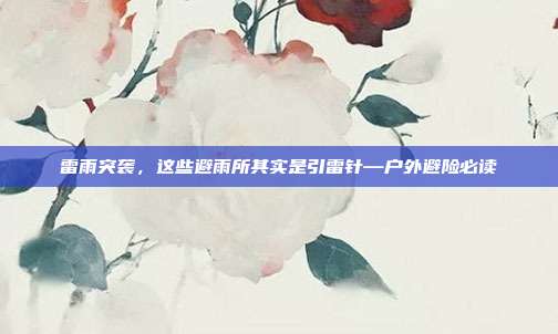 雷雨突袭,这些避雨所其实是引雷针—户外避险必读