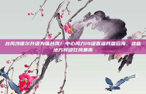台风沙德尔升级为强台风!中心风力14级直逼我国沿海,这些地方将迎狂风暴雨