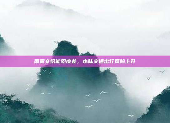 雨雾交织能见度差，水陆交通出行风险上升