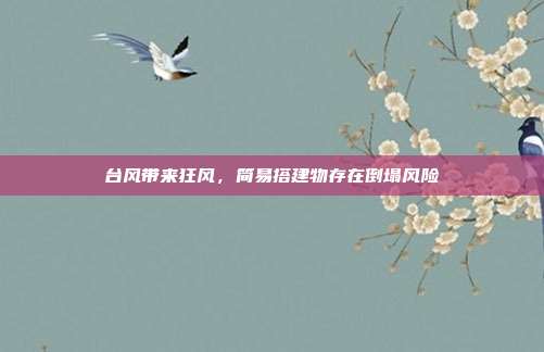 台风带来狂风，简易搭建物存在倒塌风险