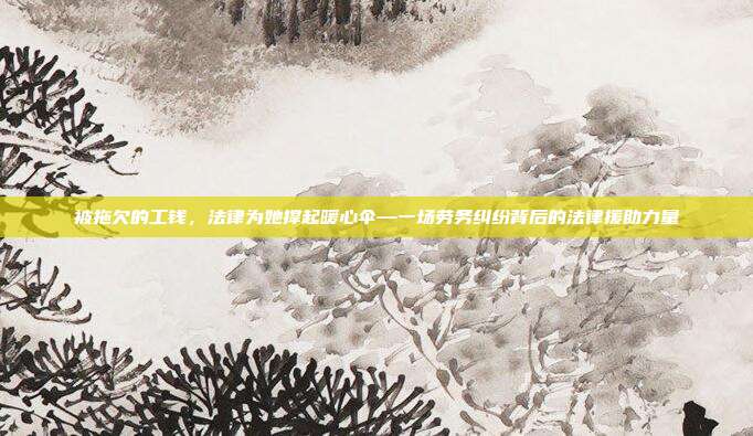 被拖欠的工钱,法律为她撑起暖心伞—一场劳务纠纷背后的法律援助力量