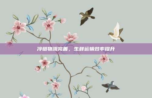 冷链物流完善，生鲜运输效率提升