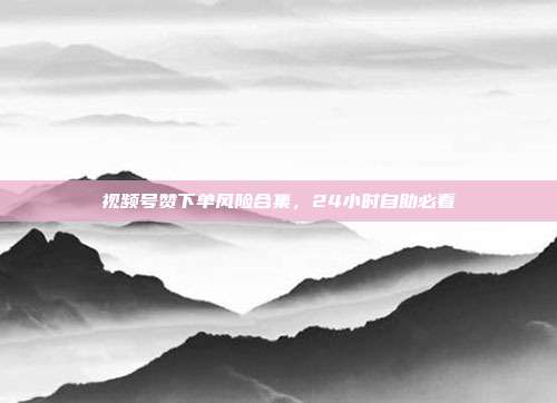 视频号赞下单风险合集,24小时自助必看