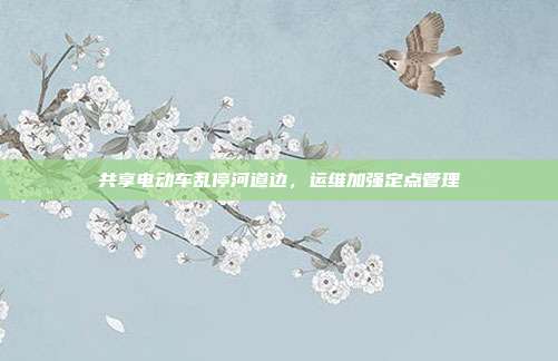 共享电动车乱停河道边，运维加强定点管理