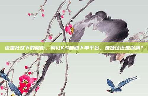 流量狂欢下的暗影，网红KS自助下单平台，是捷径还是深渊？