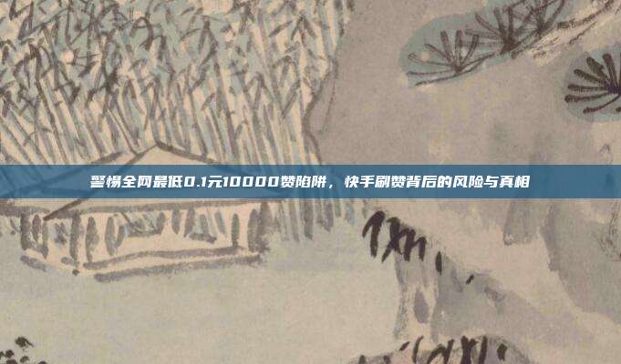 警惕全网最低0.1元10000赞陷阱,快手刷赞背后的风险与真相