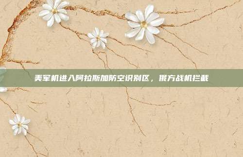 美军机进入阿拉斯加防空识别区，俄方战机拦截